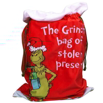 The Grinch Red Gift Sack image number 1