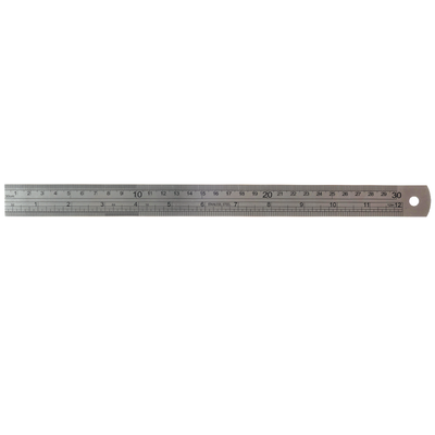 Crawford & Black 12-Inch Metal Ruler image number 1