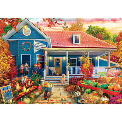 The Pumpkin Shop 500 Piece Jigsaw Puzzle image number 2
