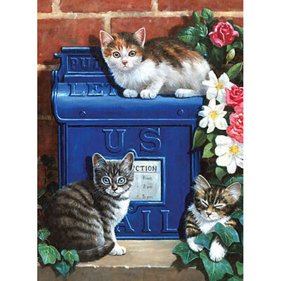 A4 Painting By Numbers Junior: Mailbox Kittens image number 2