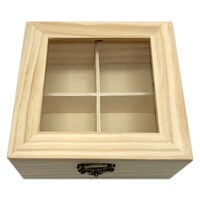 Clear Lid Wooden Box