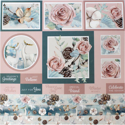 A Whisper of Winter Card Making Pad - 12x12 Inch image number 2