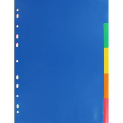 A4 Coloured Dividers - 5 Pack image number 1