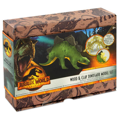 Jurassic World Dominion Wood & Clay Dinosaur Model Set: Assorted image number 3