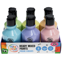 Ready Mixed Pastel Paints: Pack of 6
