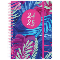 A5 Day A Page Bright Leaves 2024-2025 Academic Diary