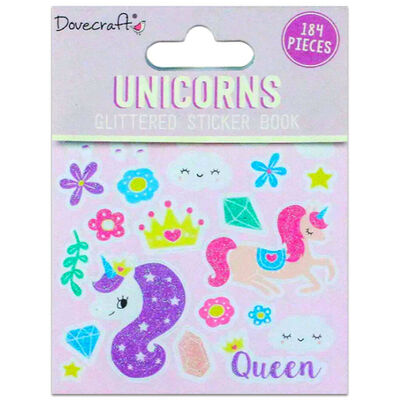Dovecraft Glittered Sticker Book: Unicorns image number 1