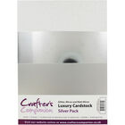 Crafters Companion A4 Luxury Cardstock Pack - Silver image number 1