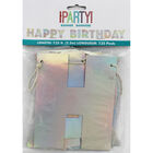 Iridescent Happy Birthday Letter Banner image number 1