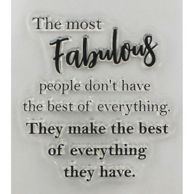 Crafter's Companion Clear Acrylic Stamp - Fabulous image number 3