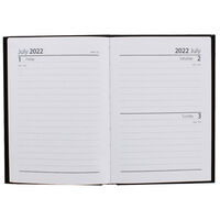 A6 Black 2022 Day a Page Diary