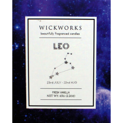 Zodiac Collection Leo Fresh Vanilla Candle image number 3