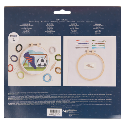 Simply Make: Football Cross Stitch Craft Kit image number 4