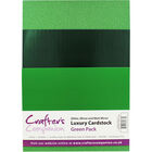 Crafters Companion A4 Luxury Cardstock Pack - Green image number 1