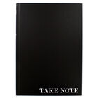 A4 Case Bound Plain Black Notebook image number 1