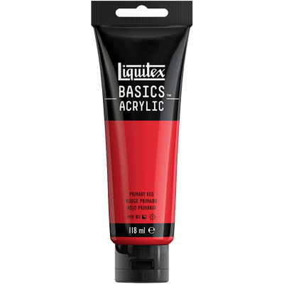 Liquitex Basics Acrylic Primary Red: 118ml image number 1