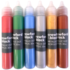 Crawford & Black Metallic Dot Acrylic Paints: Pack of 6 image number 2