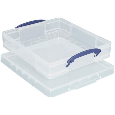 Really Useful 7 Litre Clear Plastic Storage Box image number 1