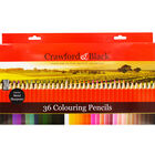 Crawford & Black Colouring Pencils: Pack of 36 image number 1
