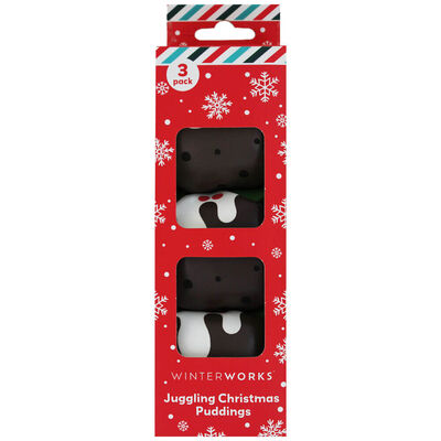 Christmas Pudding Juggling Balls: Pack of 3 image number 1
