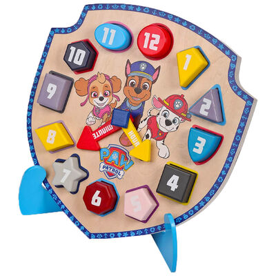Paw Patrol Wooden Puzzle Clock image number 1