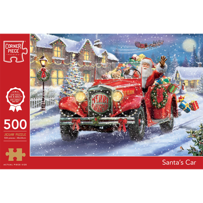 Santa's Car 500 Piece Jigsaw Puzzle image number 1