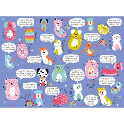 Cute Companions 100 Piece Search & Find Jigsaw Puzzle image number 2