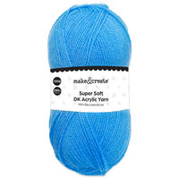 DK Acrylic Yarn: Blue 100g