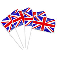 Great Britain Union Jack Flags: Pack of 4
