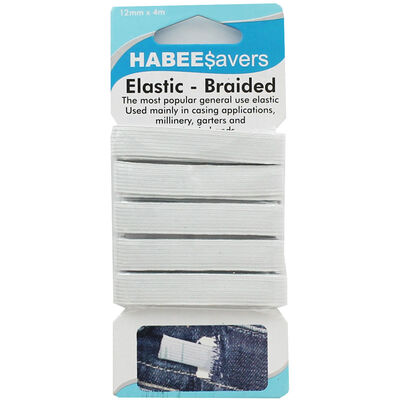 Elastic - Braided - 12mmx4m image number 1
