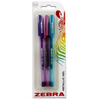 Zebra Doodles Metallic Gel Pens: Pack of 3 image number 1