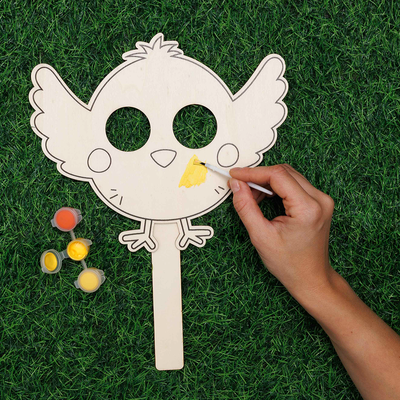 Paint Your Own Easter Wooden Masks Bundle image number 4
