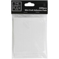 Mini Craft Adhesive Pads: Pack of 2200