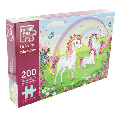 Unicorn Meadow 200 Piece Jigsaw Puzzle image number 1