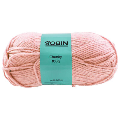 Robin Chunky: Pink Yarn 100g image number 1
