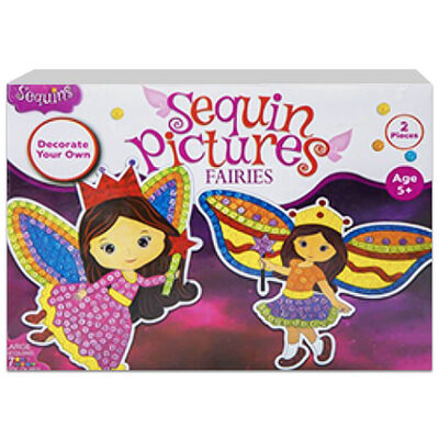 Make Your Own Sequin Art Kit: Assorted image number 1