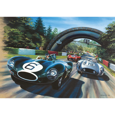 The Race Day 500 Piece Jigsaw Puzzle image number 2