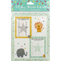 Baby Shower Baby Animals and Baby Name Race Games - 12 Pack