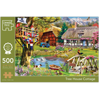 Tree House Cottage 500 Piece Jigsaw Puzzle image number 1