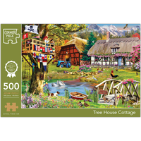 Tree House Cottage 500 Piece Jigsaw Puzzle