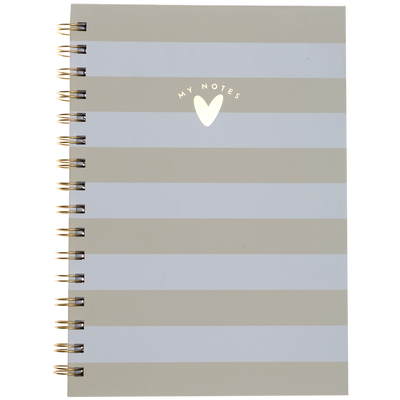 A5 Wiro Heart Stripe Notebook image number 1