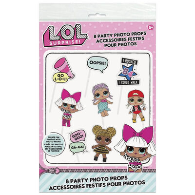 LOL Surprise Party Photo Props: Pack of 8 image number 1