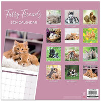 2024 Furry Friends Calendar and Diary Set
