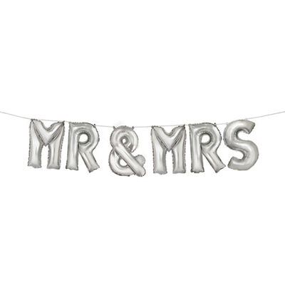 14 Inch Mr and Mrs Helium Balloons - 7 Pack image number 2