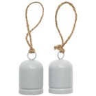 White Metal Bells: Pack of 2 image number 1