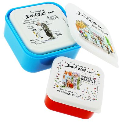 The World of David Walliams Stackable Storage Boxes: Set of 3 image number 2