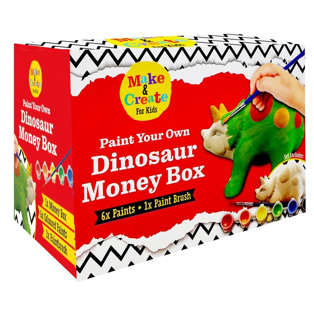 PAINT YOUR OWN Dinosaur Box Personalised Visual Arts Painting
