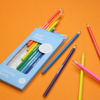 Cute Crew Colouring Pencils: Pack of 12 image number 3