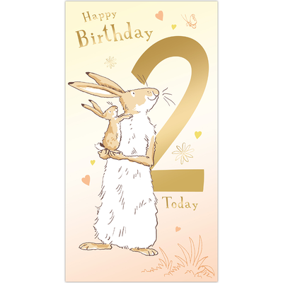 Guess How Much I Love You Age 2 Birthday Card image number 1