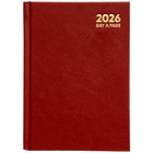 A6 Day a Page Red 2026 Diary image number 1